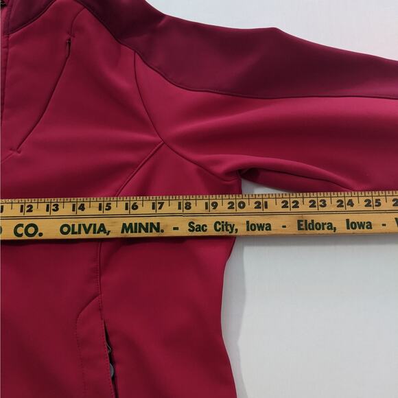 L.L.Bean Women’s Softshell Fleece Jacket Pink Magenta Medium M Full Zip Pockets - Picture 8 of 10
